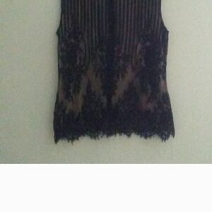 Elegant Black Lace Women Top